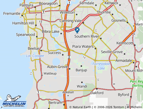 Mapa MICHELIN Atwell - ViaMichelin