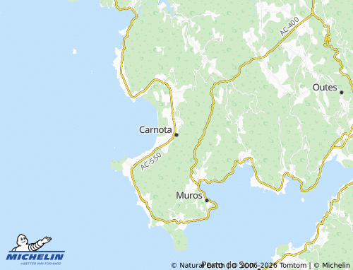 MICHELIN Carnota map - ViaMichelin