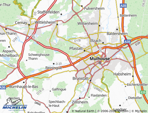 MICHELIN Lutterbach map - ViaMichelin
