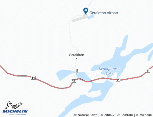 MICHELIN-Landkarte Geraldton - ViaMichelin