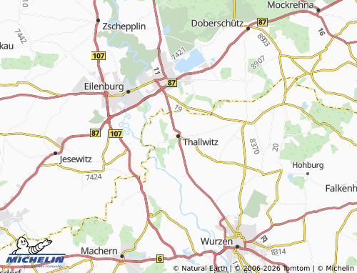 Mappa MICHELIN Thallwitz - ViaMichelin