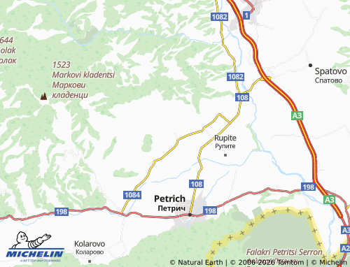 Kaart MICHELIN Mihnevo - ViaMichelin