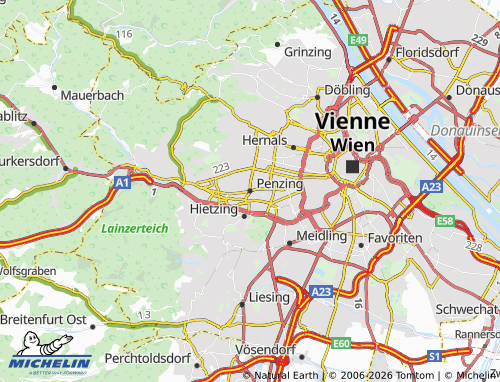 MICHELIN Penzing map - ViaMichelin