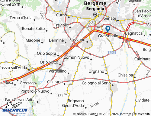 MICHELIN Levate map - ViaMichelin