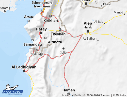 MICHELIN-Landkarte Idlib - ViaMichelin