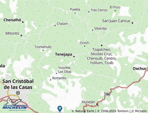 MICHELIN Tenejapa map - ViaMichelin