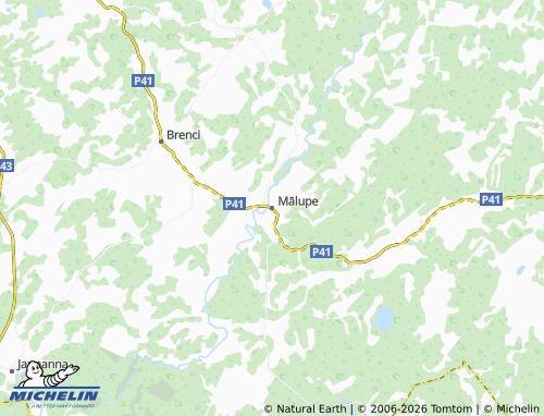 Mapa MICHELIN Mālupes pagasts - ViaMichelin