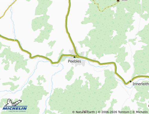 Carte MICHELIN Peebles - ViaMichelin