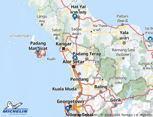 Mappa MICHELIN Kubang Pasu - ViaMichelin