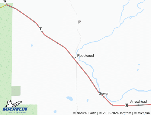 Mappa MICHELIN Floodwood - ViaMichelin