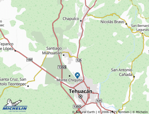 MICHELIN Prados Miahuatlán map - ViaMichelin