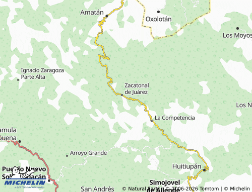 MICHELIN 10 de Febrero map - ViaMichelin