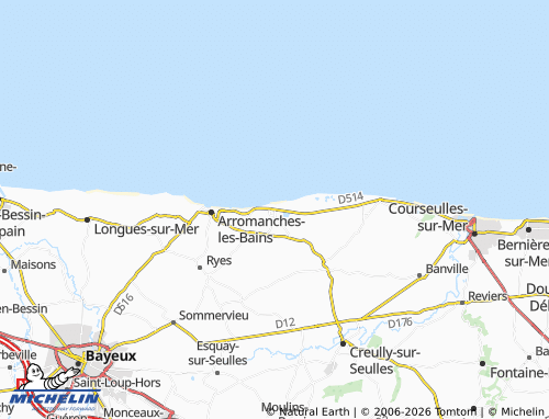 MICHELIN Asnelles map - ViaMichelin