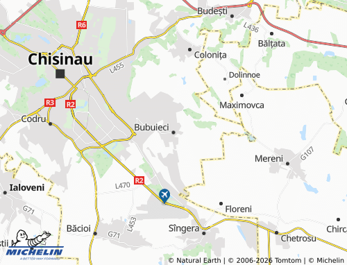 Carte MICHELIN Bubuieci - ViaMichelin