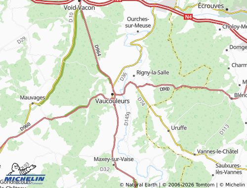 MICHELIN Chalaines map - ViaMichelin