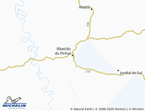Mapa MICHELIN Ribeirão do Pinhal - ViaMichelin