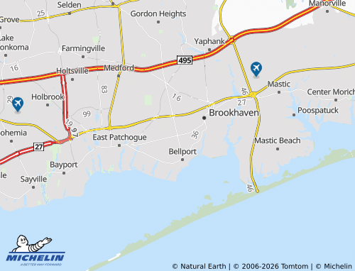 Mapa MICHELIN North Bellport - ViaMichelin