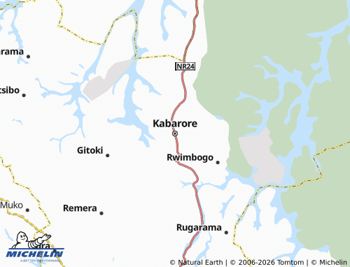 Mapa MICHELIN Kabarore - ViaMichelin