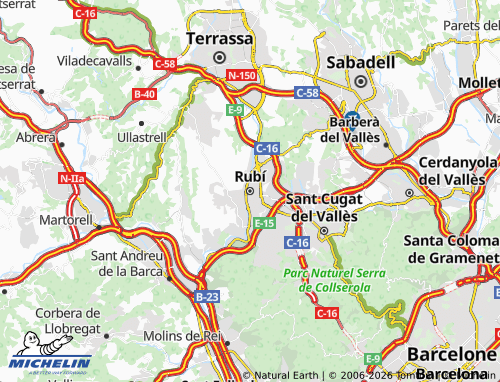 Mappa MICHELIN Rubí - ViaMichelin