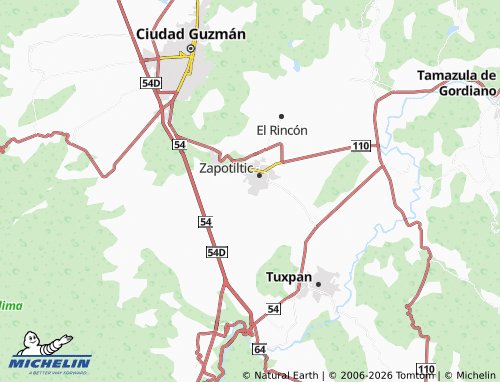 MICHELIN Ejidal map - ViaMichelin