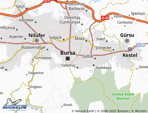 Mappa MICHELIN Demirtaşpaşa - ViaMichelin