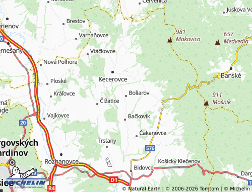 MICHELIN-Landkarte Boliarov - ViaMichelin