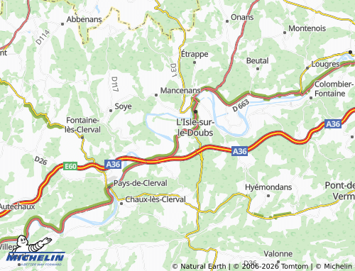 Carte MICHELIN Rang - ViaMichelin