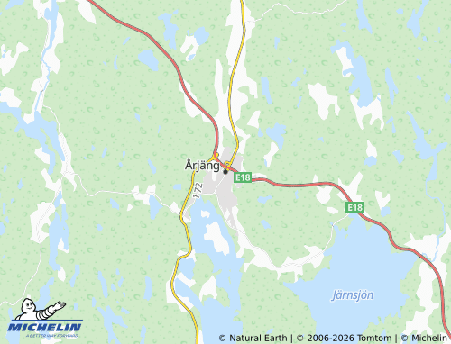 Carte MICHELIN Årjäng - ViaMichelin
