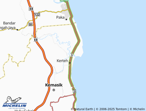 Carte MICHELIN Kampung Tengah - ViaMichelin
