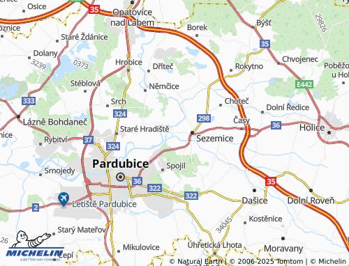 Mapa MICHELIN Počaply - ViaMichelin