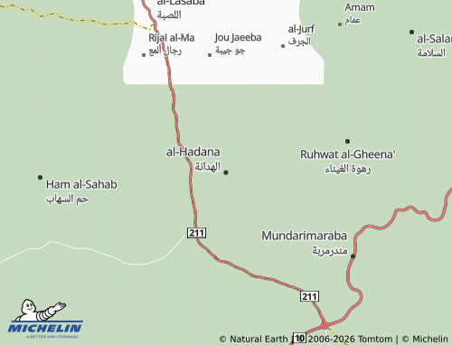 Carte MICHELIN al-Hadana - ViaMichelin