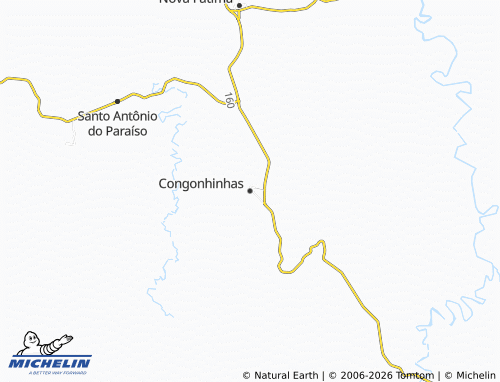 Mappa MICHELIN Congonhinhas - ViaMichelin