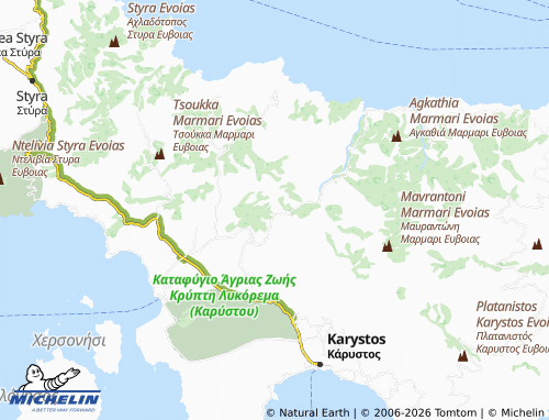 MICHELIN Melissonas map - ViaMichelin