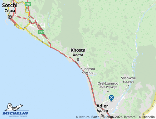 Carte MICHELIN Khosta - ViaMichelin