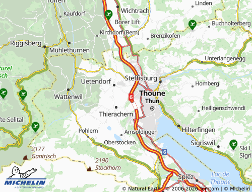 Kaart MICHELIN Uf der Brügg - ViaMichelin