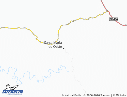 Mapa MICHELIN Santa Maria do Oeste - ViaMichelin