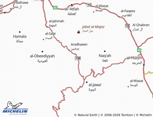 MICHELIN-Landkarte Al Mani' - ViaMichelin