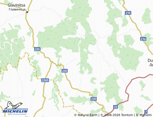 MICHELIN Zaritsa map - ViaMichelin