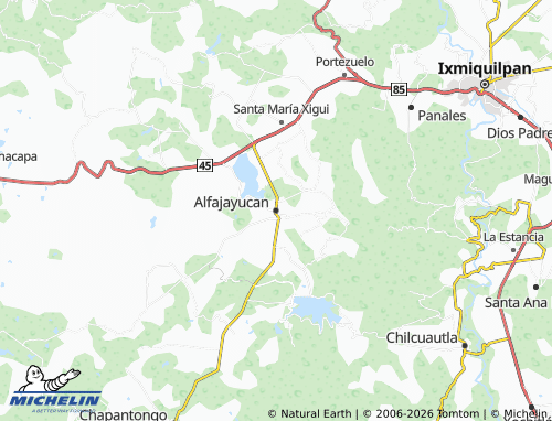 MICHELIN Alfajayucan map - ViaMichelin
