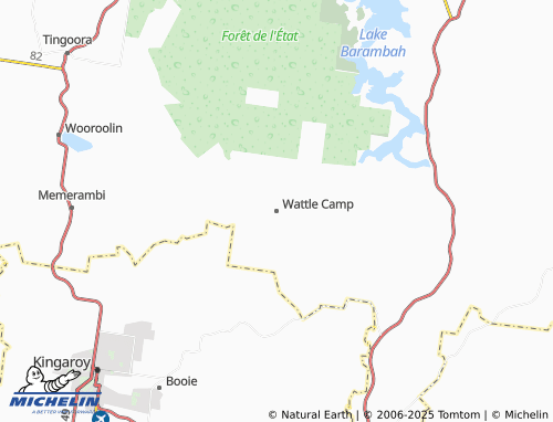 MICHELIN Wattle Camp map - ViaMichelin