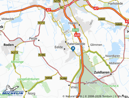 MICHELIN Eelde map - ViaMichelin