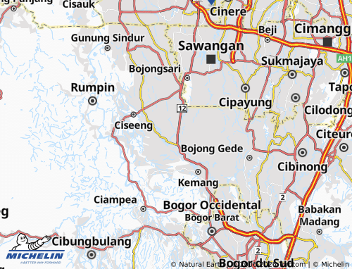 MICHELIN-Landkarte Jampang - ViaMichelin