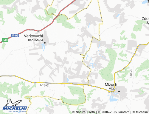 MICHELIN Molodizhne map - ViaMichelin
