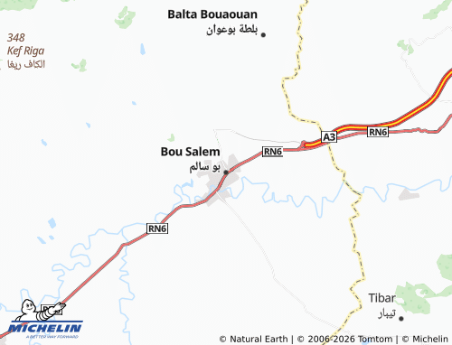 Mappa MICHELIN Bou Salim - ViaMichelin