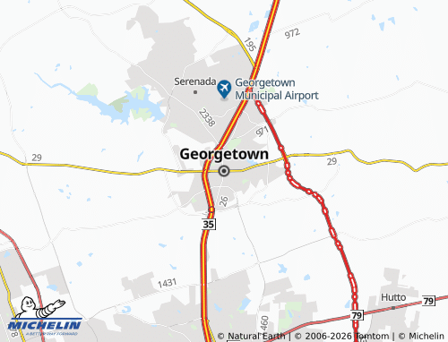 Kaart MICHELIN Georgetown - ViaMichelin
