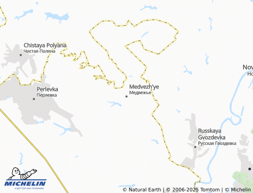 MICHELIN-Landkarte Medvezh'ye - ViaMichelin