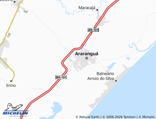 Mapa MICHELIN Cidade Alta - ViaMichelin