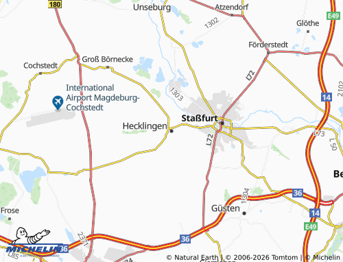 MICHELIN Hecklingen map - ViaMichelin