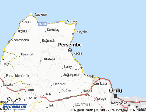 MICHELIN Dereiçi map - ViaMichelin
