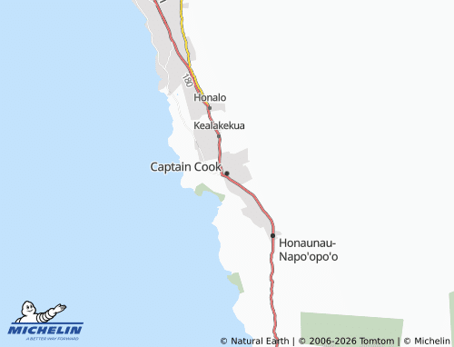 Mapa MICHELIN Captain Cook - ViaMichelin